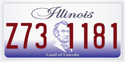 IL license plate Z731181