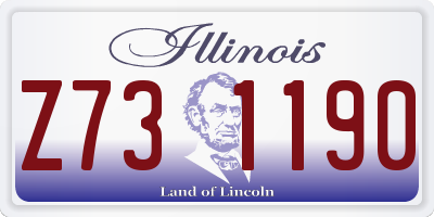 IL license plate Z731190