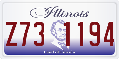 IL license plate Z731194