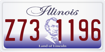 IL license plate Z731196