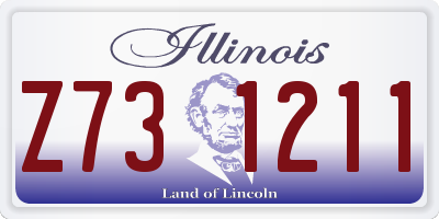 IL license plate Z731211