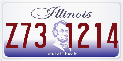 IL license plate Z731214