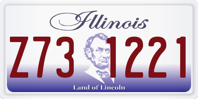 IL license plate Z731221