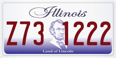 IL license plate Z731222