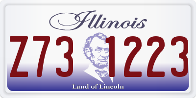 IL license plate Z731223
