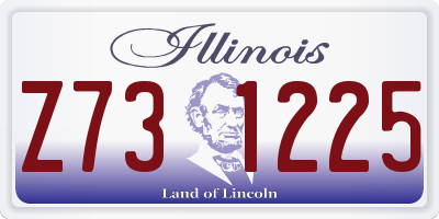 IL license plate Z731225