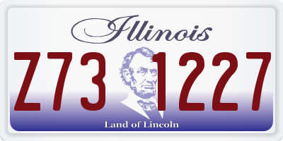 IL license plate Z731227
