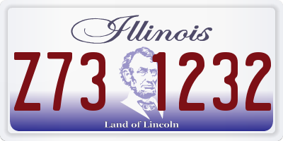 IL license plate Z731232
