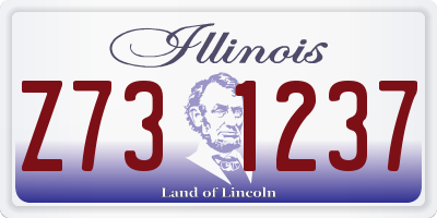 IL license plate Z731237