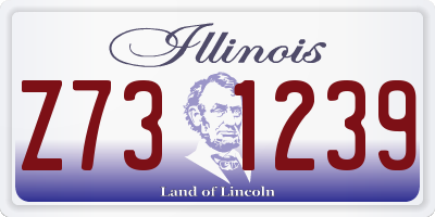 IL license plate Z731239
