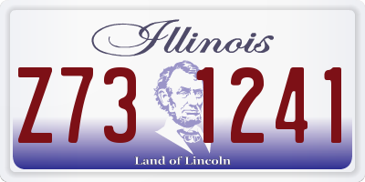 IL license plate Z731241