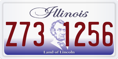 IL license plate Z731256