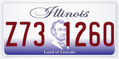 IL license plate Z731260