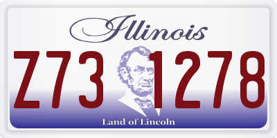 IL license plate Z731278