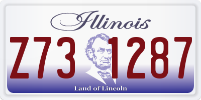 IL license plate Z731287