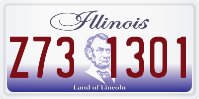 IL license plate Z731301