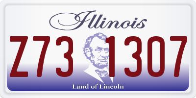 IL license plate Z731307
