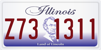 IL license plate Z731311