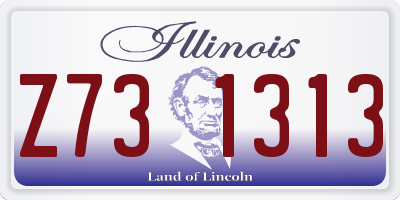 IL license plate Z731313