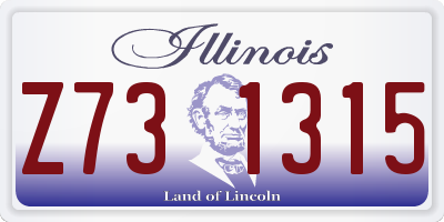 IL license plate Z731315