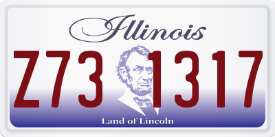 IL license plate Z731317