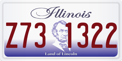 IL license plate Z731322
