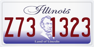 IL license plate Z731323