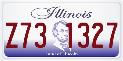 IL license plate Z731327