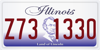 IL license plate Z731330