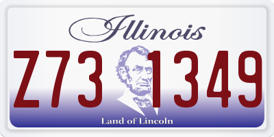 IL license plate Z731349