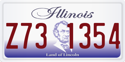 IL license plate Z731354