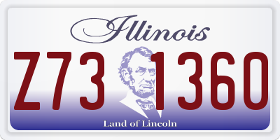IL license plate Z731360
