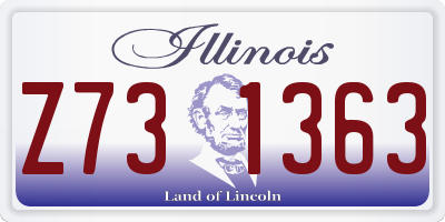 IL license plate Z731363