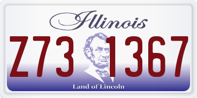 IL license plate Z731367
