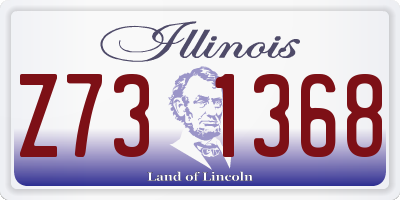 IL license plate Z731368