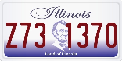 IL license plate Z731370