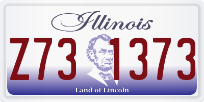 IL license plate Z731373