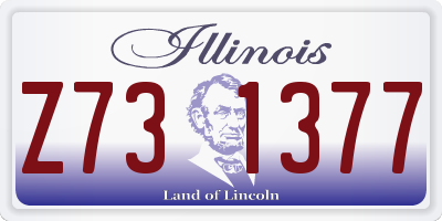 IL license plate Z731377