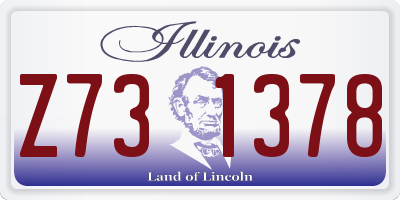 IL license plate Z731378