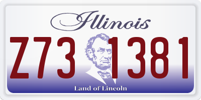 IL license plate Z731381