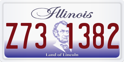 IL license plate Z731382
