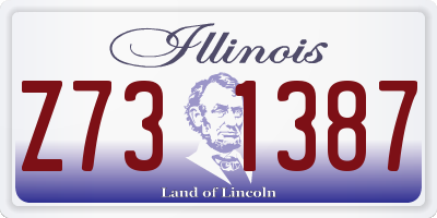 IL license plate Z731387