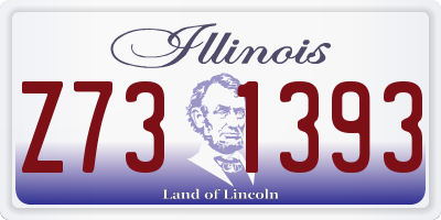 IL license plate Z731393