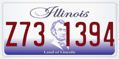 IL license plate Z731394