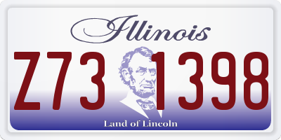 IL license plate Z731398