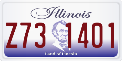 IL license plate Z731401