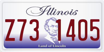 IL license plate Z731405