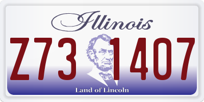 IL license plate Z731407