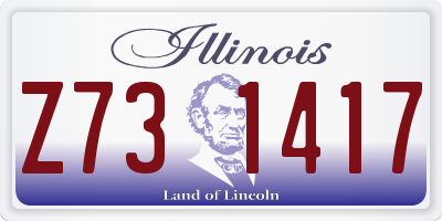 IL license plate Z731417