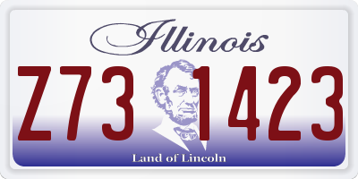 IL license plate Z731423